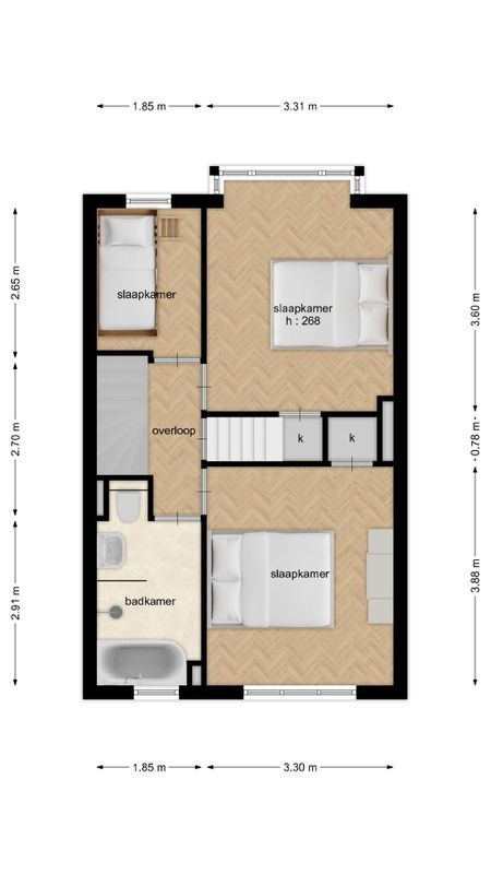 Weerijssingel 41 Floorplan Blur 2