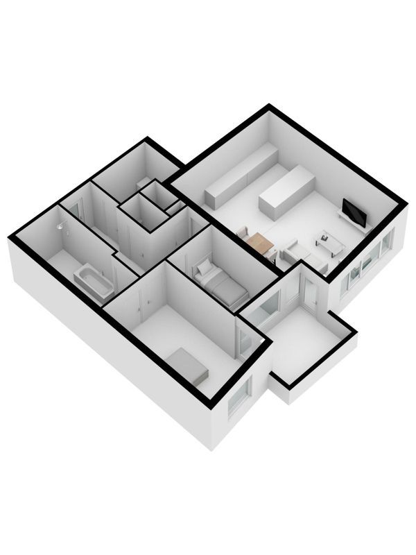 Piusplein 28-24 Floorplan Blur 0