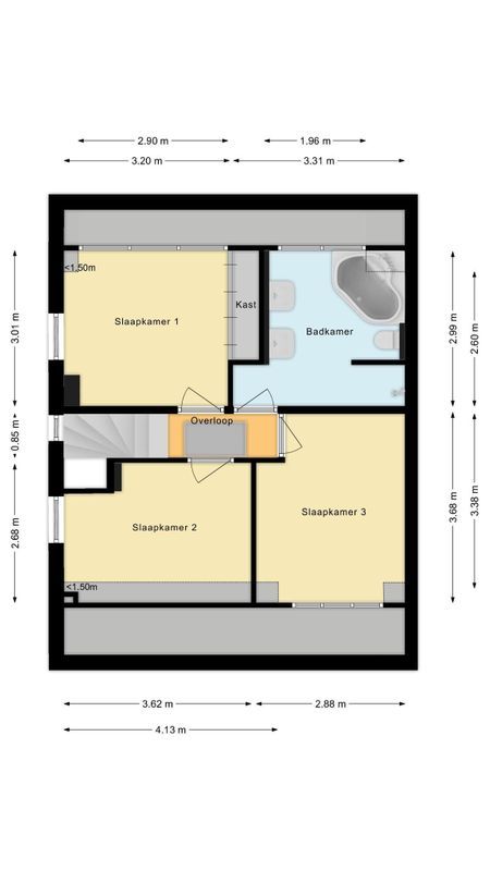 Meester Schrauwenstraat 9 Floorplan Blur 2