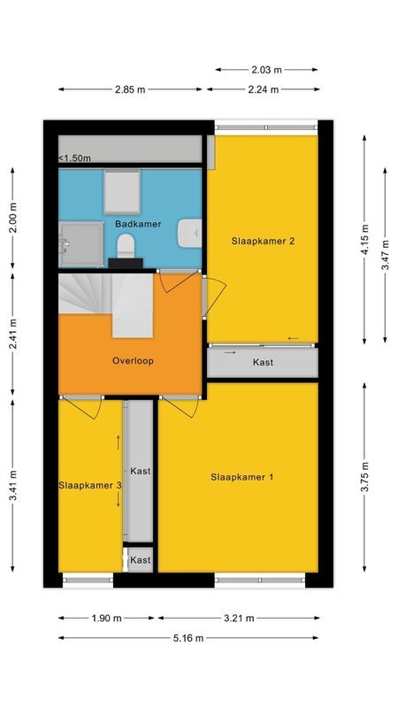 van Linschotenstraat 103 Floorplan Blur 1