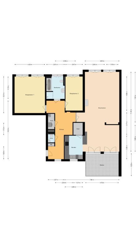 Stationsstraat 7-A Floorplan Blur 0