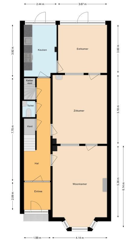 Baronielaan 93 Floorplan Blur 0