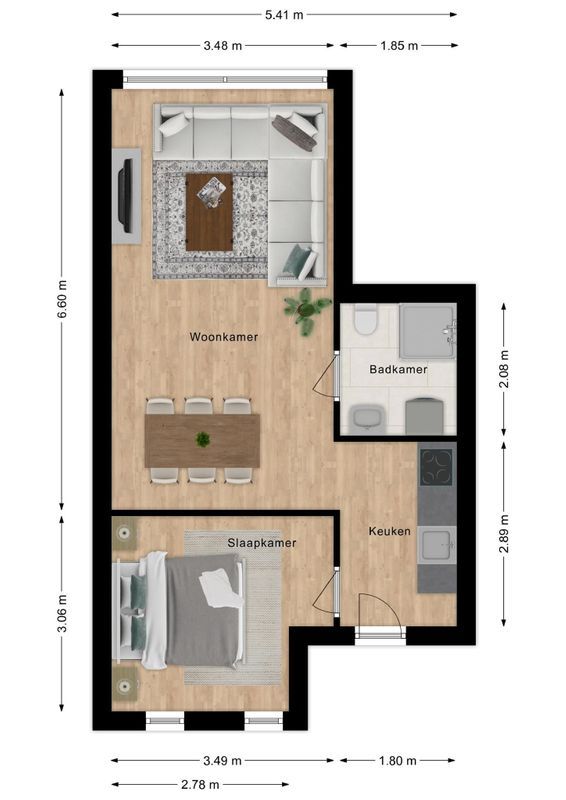 Wilhelminastraat 10-u Floorplan Blur 0
