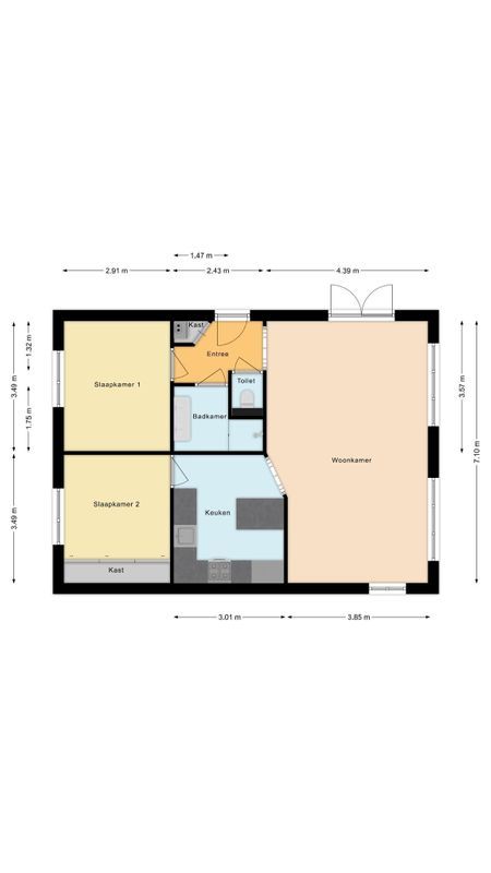 Raakeindse Kerkweg 71-b10 Floorplan Blur 2