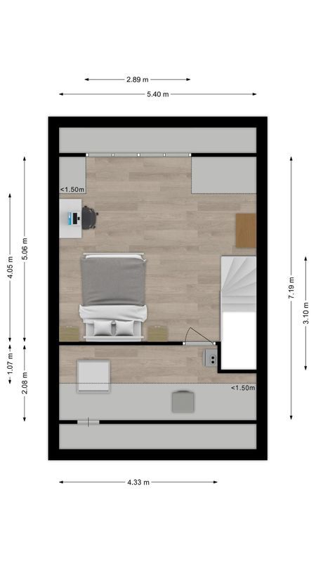 Beethovenlaan 192-a Floorplan Blur 3