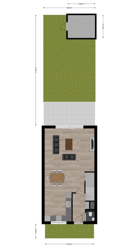 Beethovenlaan 192-a Floorplan Blur 2