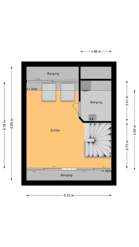 Vestingwal 21 Floorplan Blur 3