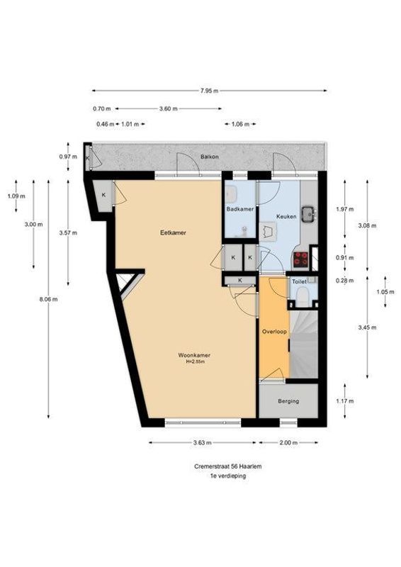 Cremerstraat 56 Floorplan Blur 1