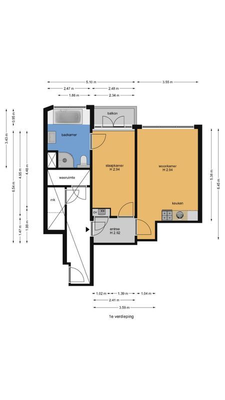 Cartesiusstraat 233A Floorplan 0