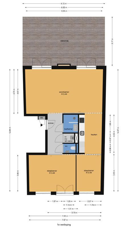 Bagijnestraat 16 Floorplan 1