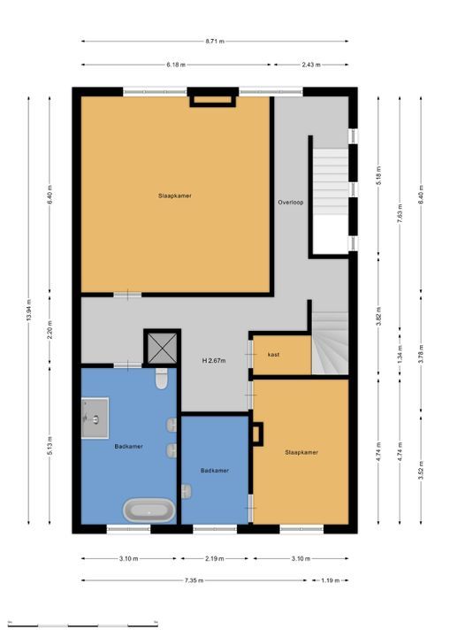 Persijnlaan 6, Wassenaar plattegrond-