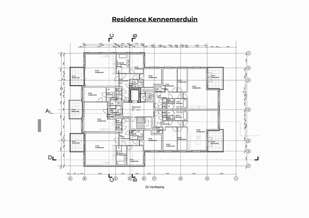 Résidence Kennemerduin, Wijk aan Zee plattegrond-