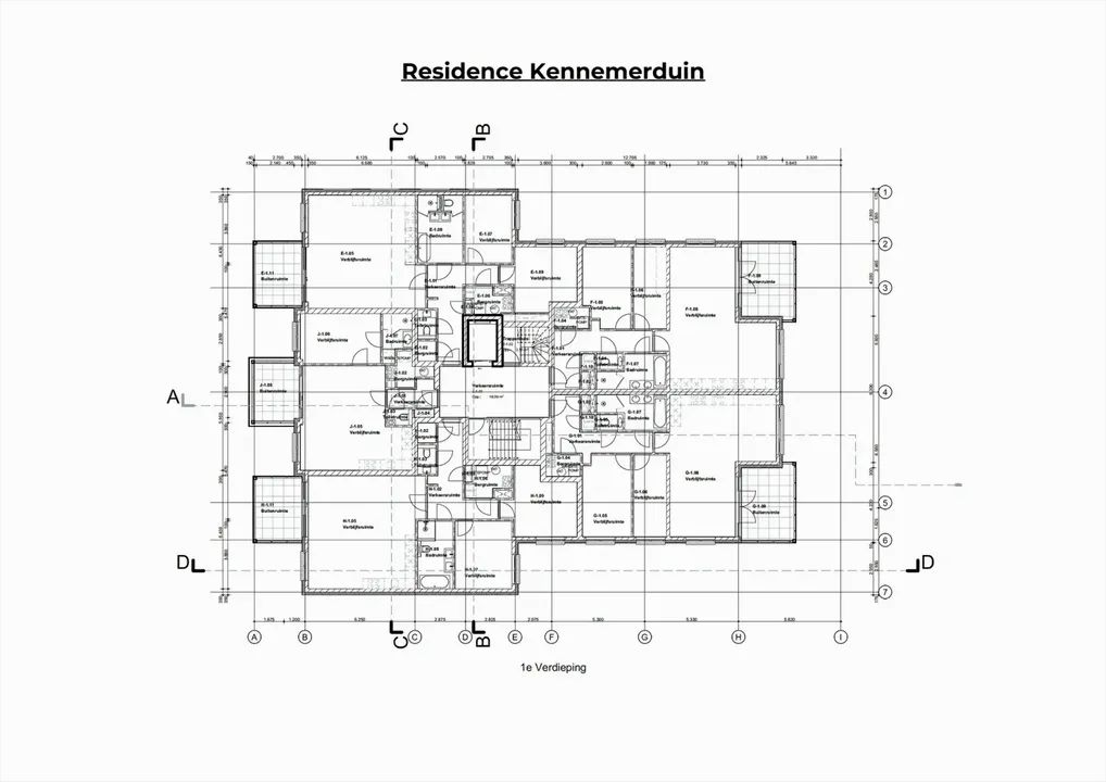 Résidence Kennemerduin, Wijk aan Zee plattegrond-