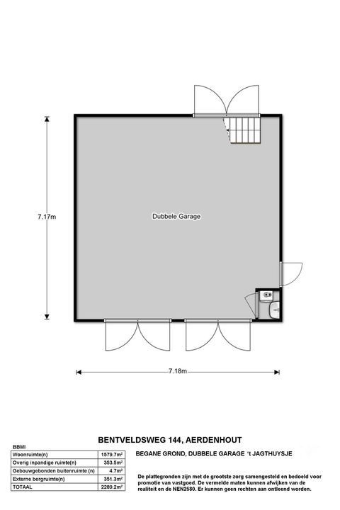 Bentveldsweg 140 142 144, Aerdenhout plattegrond-