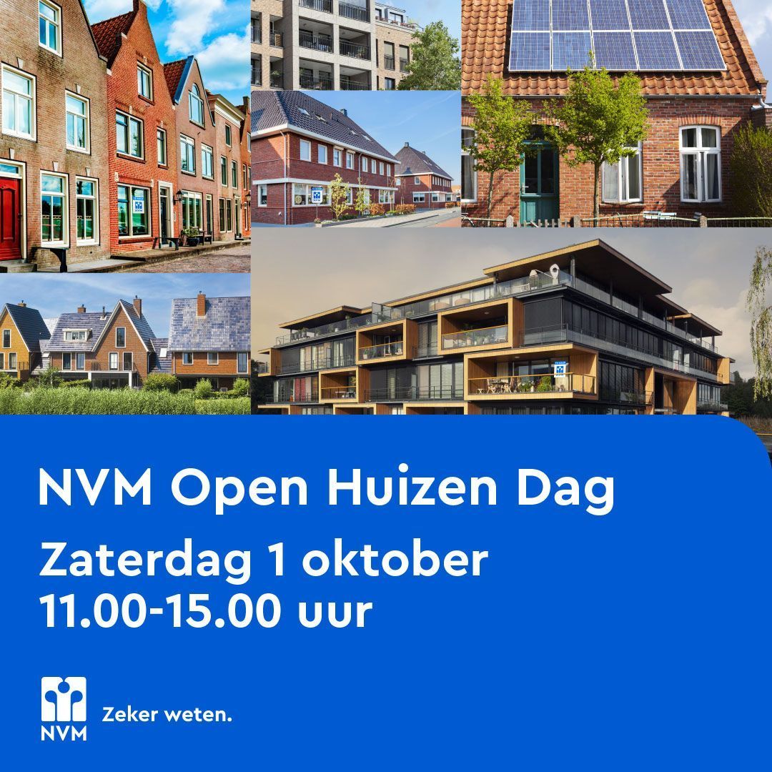 NVM Open Huizen Dag op zaterdag 1 oktober