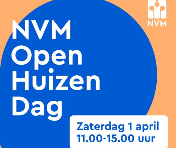 NVM Open Huizen Dag - 1 april a.s. van 11.00 - 15.00 uur