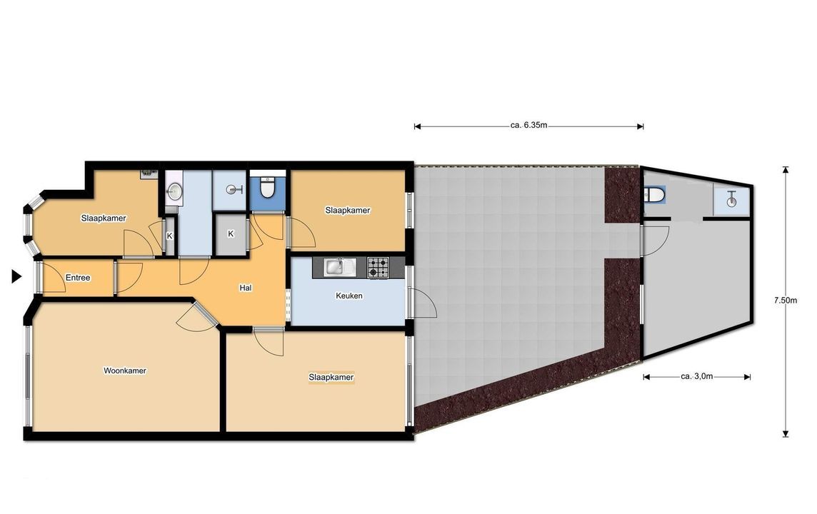 2e Joan Maetsuyckerstraat 233, Den Haag plattegrond-32