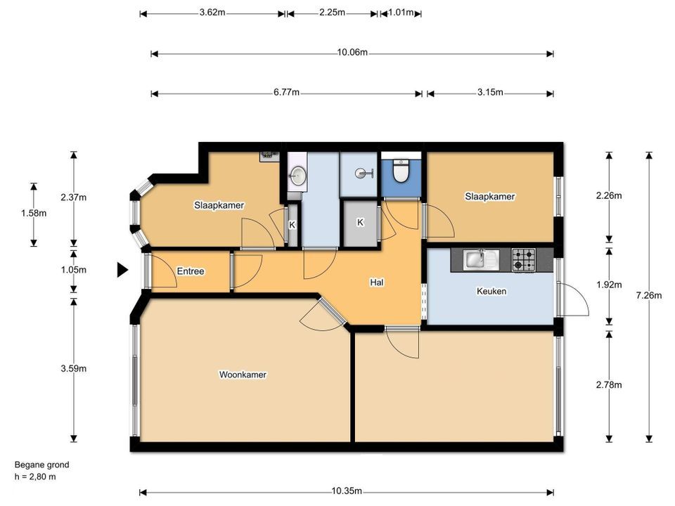 2e Joan Maetsuyckerstraat 233, Den Haag plattegrond-32