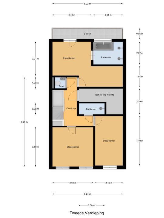 Hollanderstraat 6, Den Haag plattegrond-30