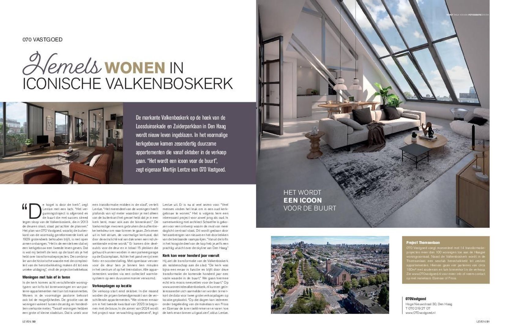 Hemels wonen in iconische Valkenboskerk | LEVEN! Magazine