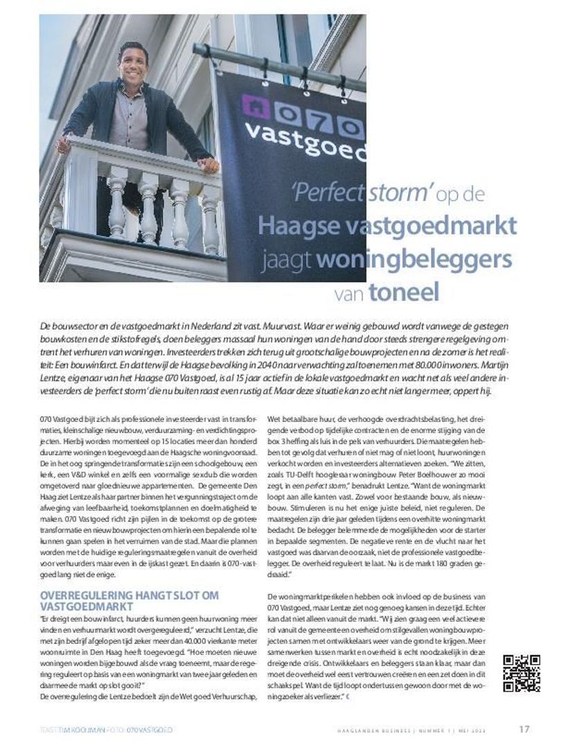 ‘Perfect storm’ op de Haagse vastgoedmarkt jaagt woningbeleggers van toneel | Business Haaglanden
