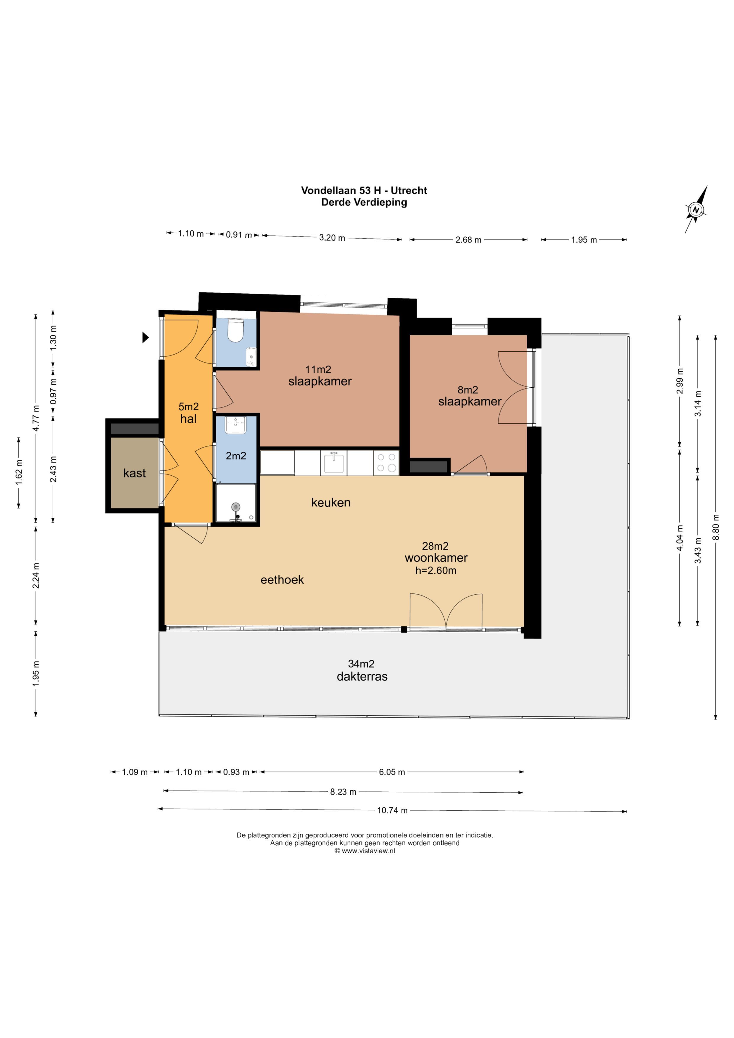 Vondellaan 53, Utrecht plattegrond-9