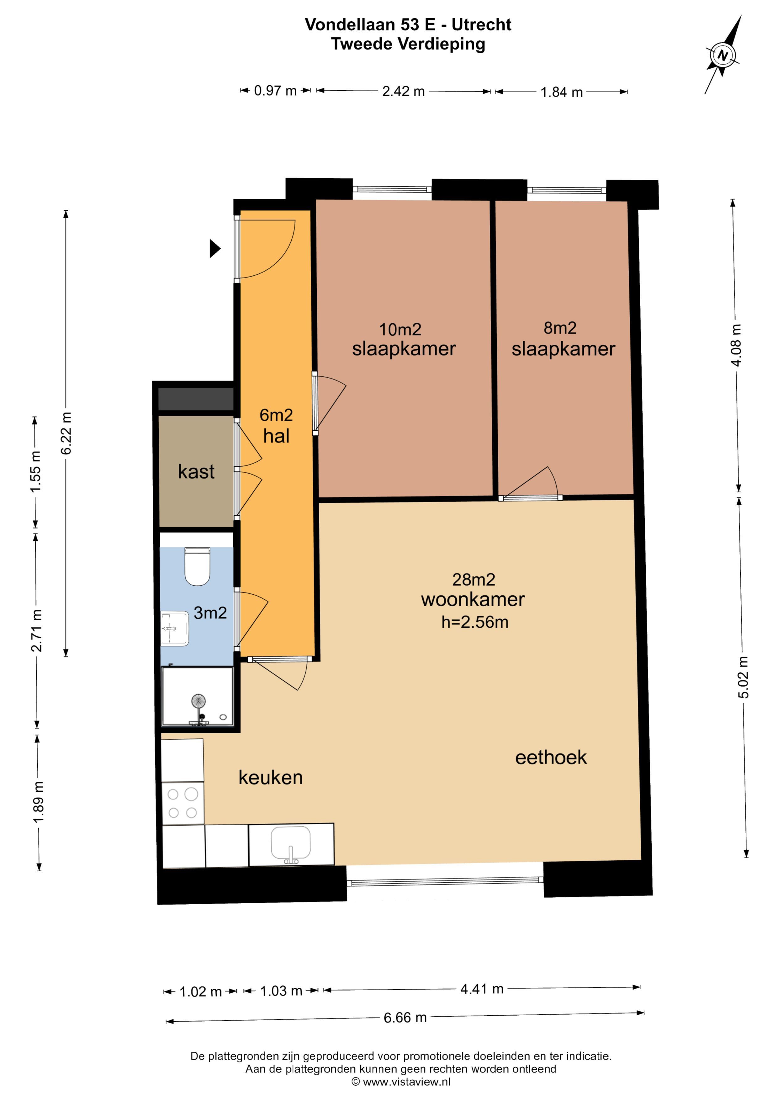 Vondellaan 53, Utrecht plattegrond-6