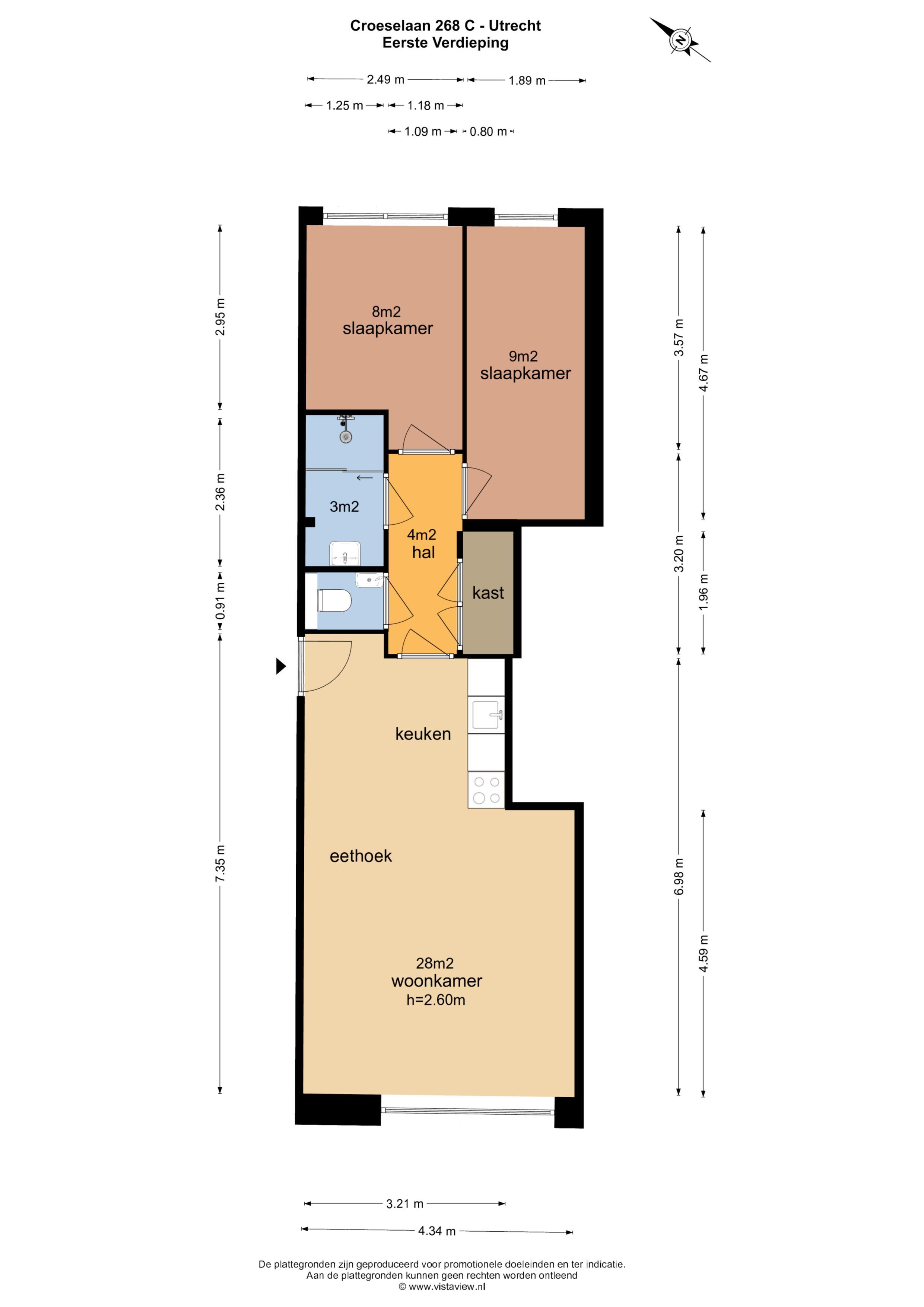 Croeselaan 268 C, Utrecht plattegrond-0