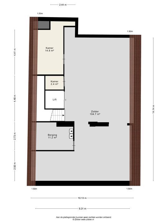 Zwartbroekstraat 1 A, Roermond plattegrond-